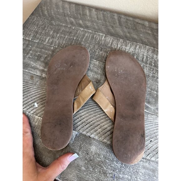 Tory Burch Cameron Sandal 6.5 Tory Flat Thong Sandals - Picture 3 of 3